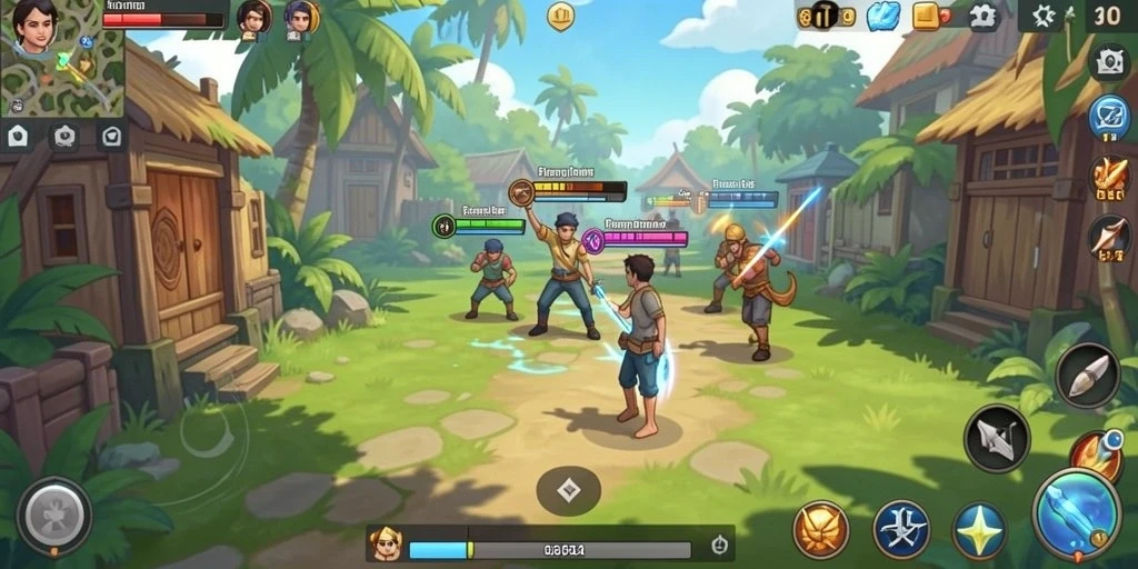 Screenshot menampilkan pemandangan indah dalam game.