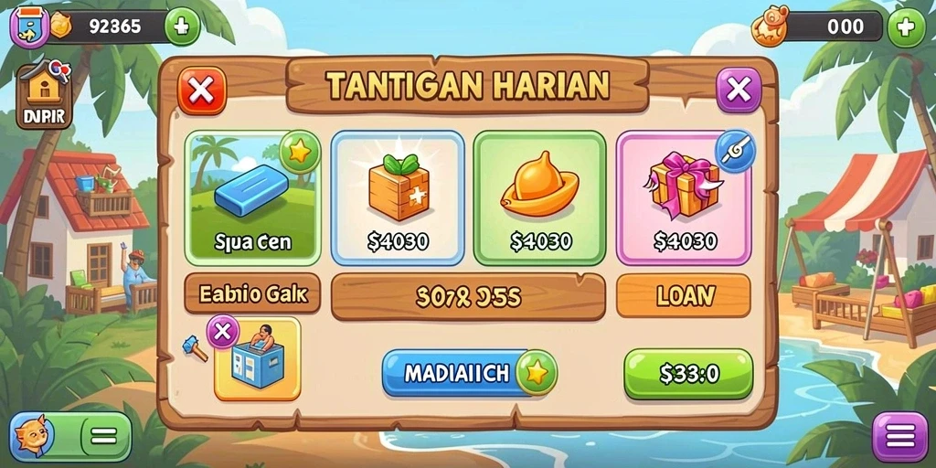 Tampilan awal yang menarik dan intuitif.