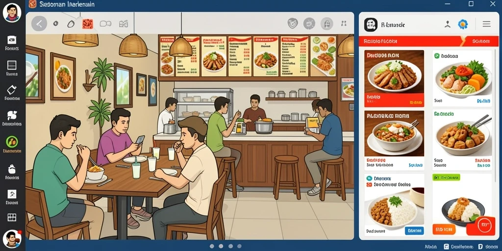 Tampilan antarmuka yang modern dan menarik.