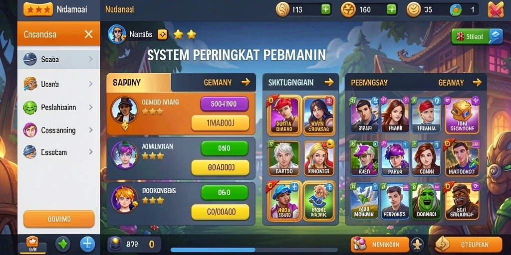 Tampilan antarmuka pengguna yang menarik.