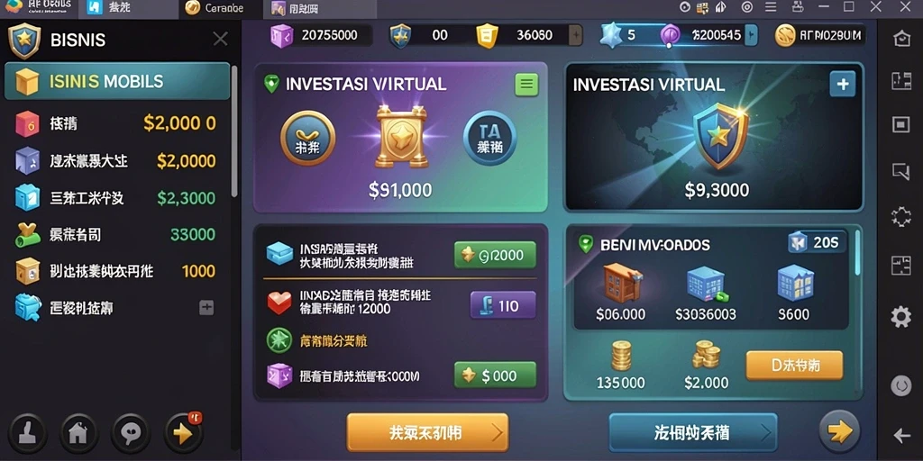 Tangkapan layar dari level pertama dengan grafik menarik.