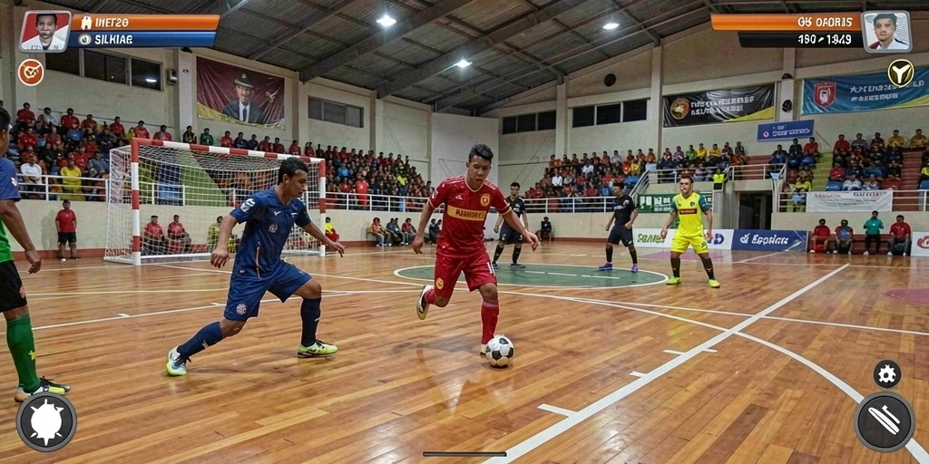 Tangkapan layar menampilkan grafis luar angkasa yang menakjubkan.