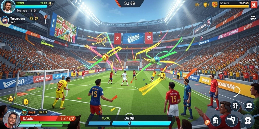 Screenshot menunjukkan gameplay seru dengan grafis menawan.